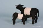 Patroonblad Koeien met kalfjes