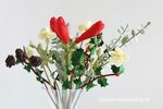 Patroonblad Kerstboeket