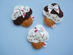 Pakket Cupcake magneten chocolade