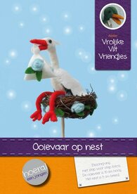 Pakket Ooievaar op nest hoera een jongen