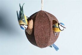 Patroonblad Kokosnootvetbol met pimpelmezen.