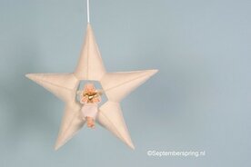 Patroonblad De engel op de ster