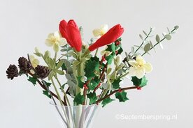 Patroonblad Kerstboeket