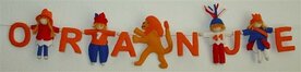 Patroonblad Oranje slinger.