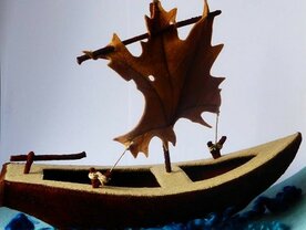 Patroonblad De zeilboot