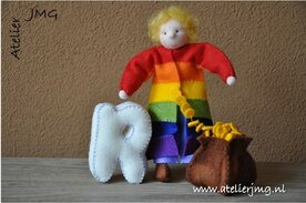 Patroonblad Alfie leert de letter R