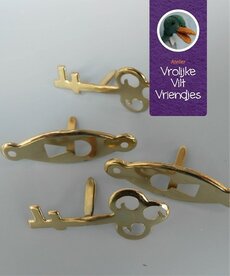 Materiaal sleutelgat met sleutel diverse kleuren