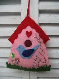 Pakket Vogelhuisje roze