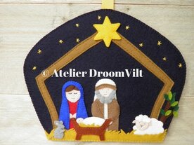 Patroonblad Hanger kerststal
