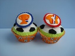 Pakket Cupcake voetbal