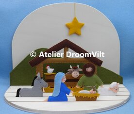 Pakket Kerst tafereel in de stal