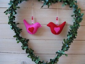 Pakket Twee vogeltjes roze