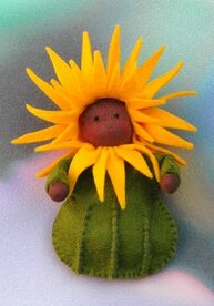 Pakket Zonnebloem broche