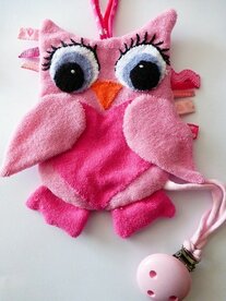 Pakket Speenclip uiltje roze