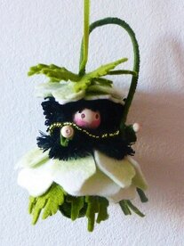 Pakket Bloemenhanger anemoontje wit
