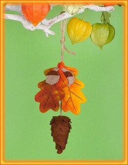 Pakket Dennenappel eikeblad