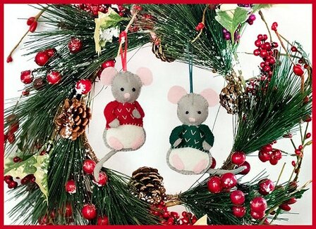 Pakket Twee kerstmuisjes