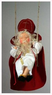 Pakket Sint op schommel