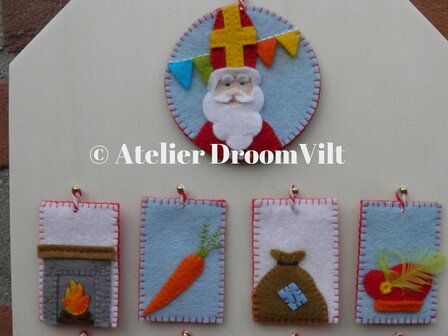 Pakket Aftel kalender Sinterklaas. met donkere pietjes