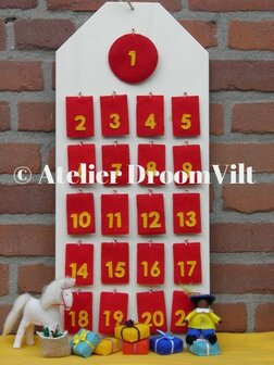 Pakket Aftel kalender Sinterklaas. met donkere pietjes