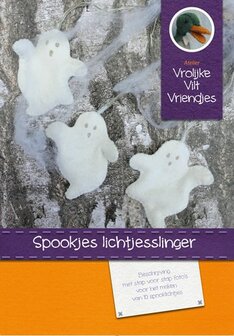 Pakket Spookjes lichtjesslinger inclusief ledlampjes 