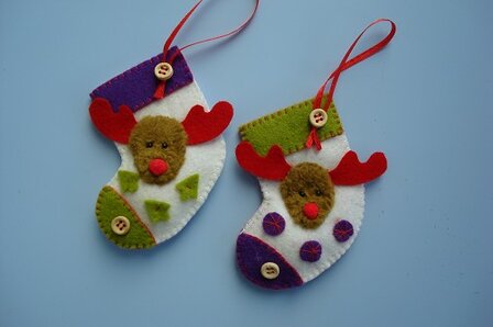 Pakket Kerstsokjes met rendier