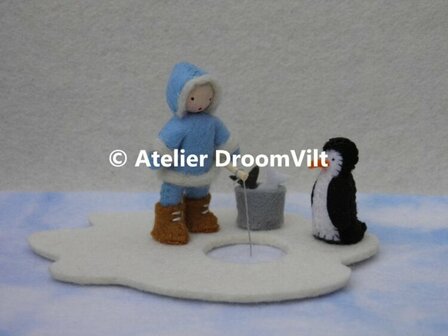Pakket Een eskimo gaat vissen