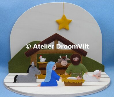 Pakket Kerst tafereel in de stal
