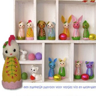 Patroonblad Paasbeestjes.