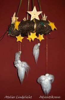 Patroonblad Adventskrans