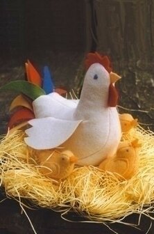 Pakket Kip met drie kuikens