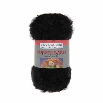 Puppengarn 452 zwart