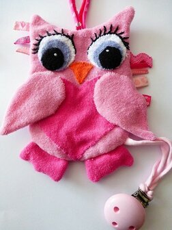 Pakket Speenclip uiltje roze