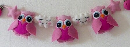 Pakket Wagenspannen uiltje roze