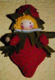 Pakket aardbeihanger