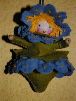 Pakket Bloemenhanger vergeet me nietje