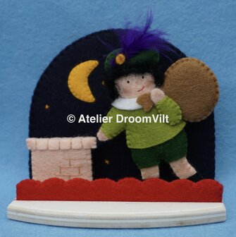 Pakket Pietje op het dak