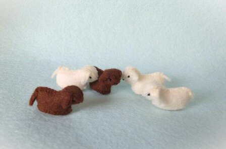 Pakket Vilten schaapjes vilt