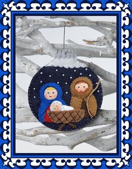 Pakket Kerstbal Jozef, Maria en kindje Jezus