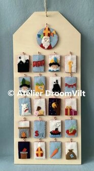 Pakket  &#039;Aftelkalender Sinterklaas.. roetveeg