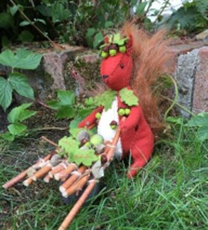 Pakket De herfst tegemoet, de eekhoorn