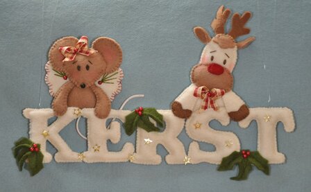 Pakket Het is kerst beige-ecru