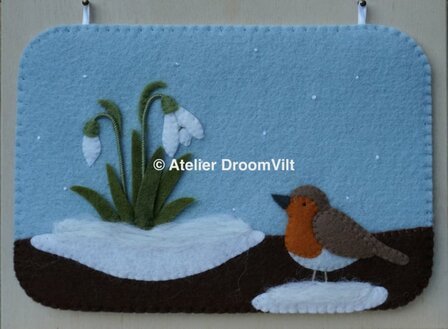 Pakket Seizoenbordje sneeuwklokjes