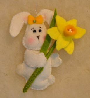 Pakket Paashaas met narcis