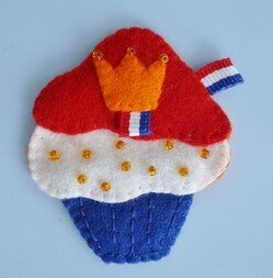 Pakket Hollandse cupcake  met magneet