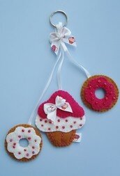 Pakket Cupcake hanger framboos