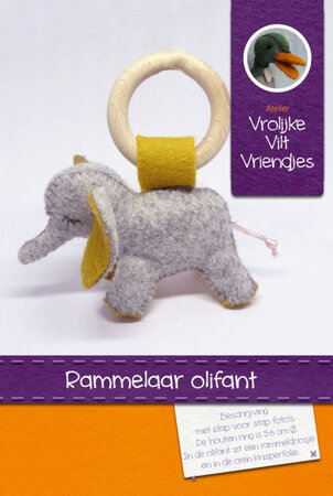 Pakket Rammelaar Olifant grijs