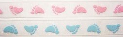Lint met roze voetjes
