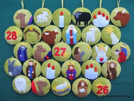 Patroonblad Adventskalender.