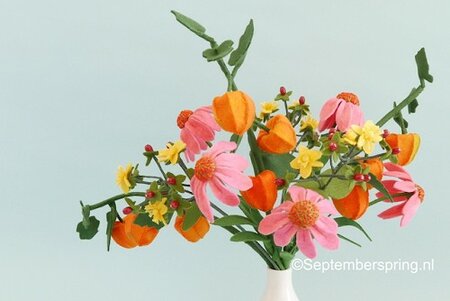 Patroonblad Herfstboeket